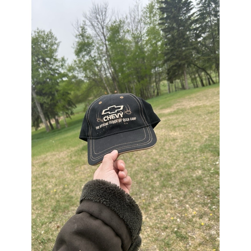 Vintage Chevy Realtree The Official Truck Of Deer Camp Camo Hunter Strap Dad Hat